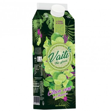 Vaiti Marquesas Lime Flavored Iced Tea bottle 1L
