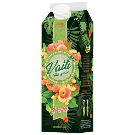 Vaiti Peach Flavor Iced Tea bottle 1L Vaiti Peach Flavor Iced Tea bottle 1L