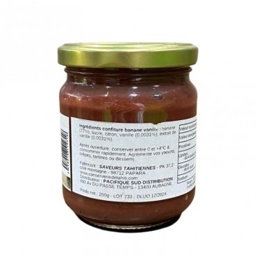 Confiture Banane Vanille - Conserverie de Tahiti (250g)