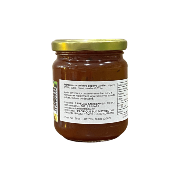 Confiture Papaye & Vanille - Conserverie de Tahiti (250g)