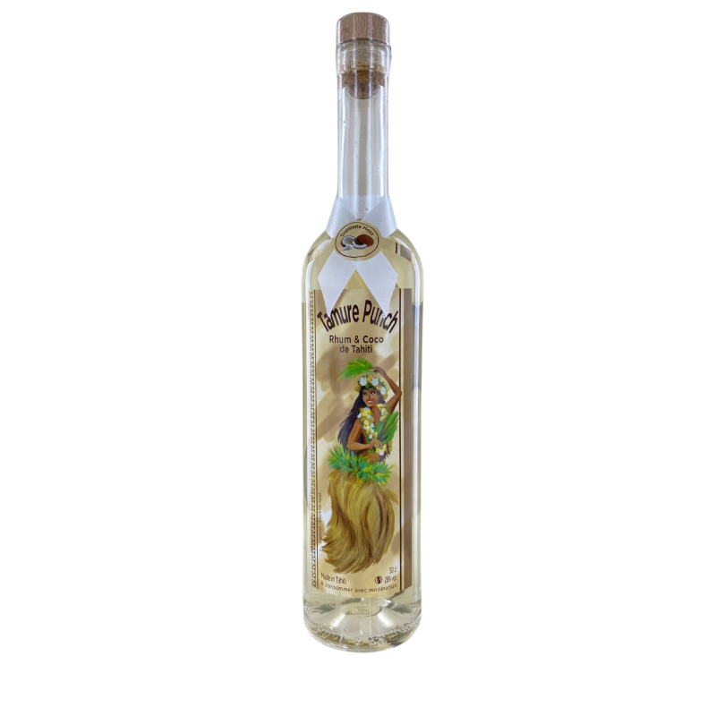 Tamure Punch Rhum et Coco de Tahiti 28° (50cL) - Distillerie MOUX