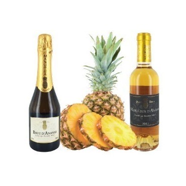 Petit Coffret Spiritueux de Tahiti : Pétillant & Moelleux d'Ananas