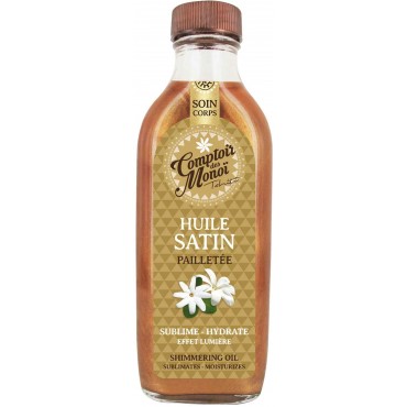 L'huile Satin Pailletée Bronze - Comptoir des Monoï - 100 mL