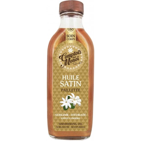 L'huile Satin Pailletée Bronze - Comptoir des Monoï - 100 mL