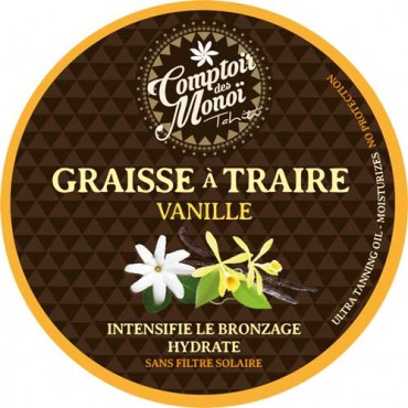 Graisse à Traire Vanille - Comptoir des Monoï - 125 mL