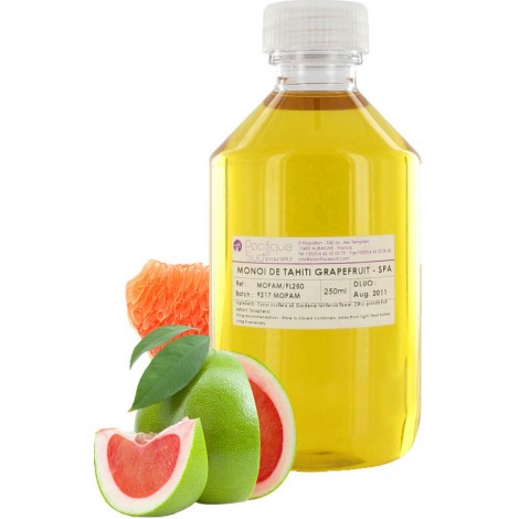 Monoï de Tahiti A.O Parfum Pamplemousse - Spa & Institut - 250 mL & 1L Monoï de Tahiti A.O Parfum Pamplemousse - Spa & Institut - 250 mL & 1L