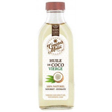 Huile de Coco Vierge - 100% Naturel - Comptoir des Monoï