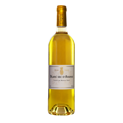 Pineapple Dry White Wine variety Queen Tahiti - Manutea - 12% alcohol