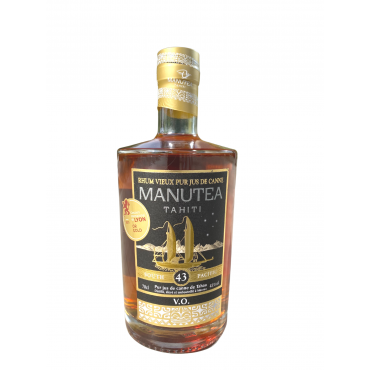 Rhum Vieux Agricole VO - 43° 70 cL par Manutea