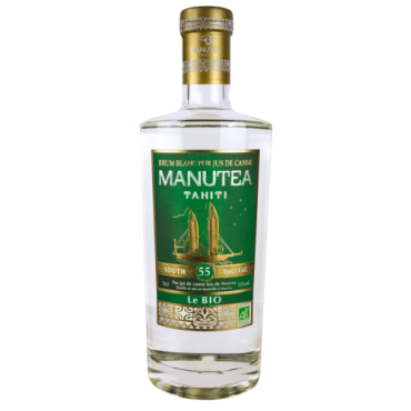 Rhum blanc agricole Le Bio - 55° (70 cL) par Manutea