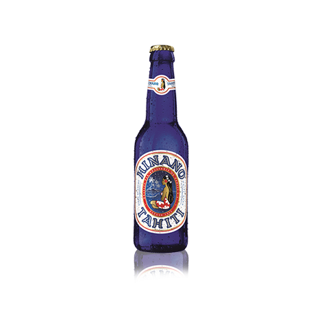 Bière Hinano Blanche : La Fraîcheur Tahitienne à déguster 4,5° Bouteille en verre 33 cL