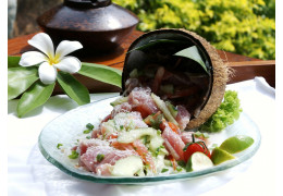 Poisson cru à la Tahitienne par le chef Teheiura